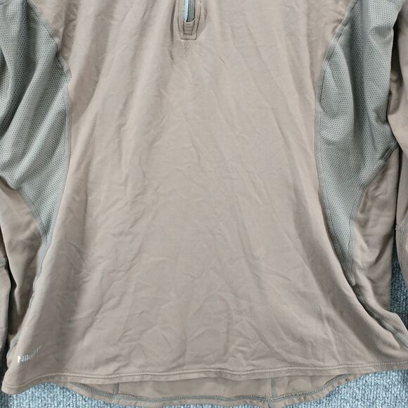 Nike Fit Dry Women's 1/4 Zip Athletic Shirt Brown Large 12-14 Raglan Sleeve - Picture 5 of 16